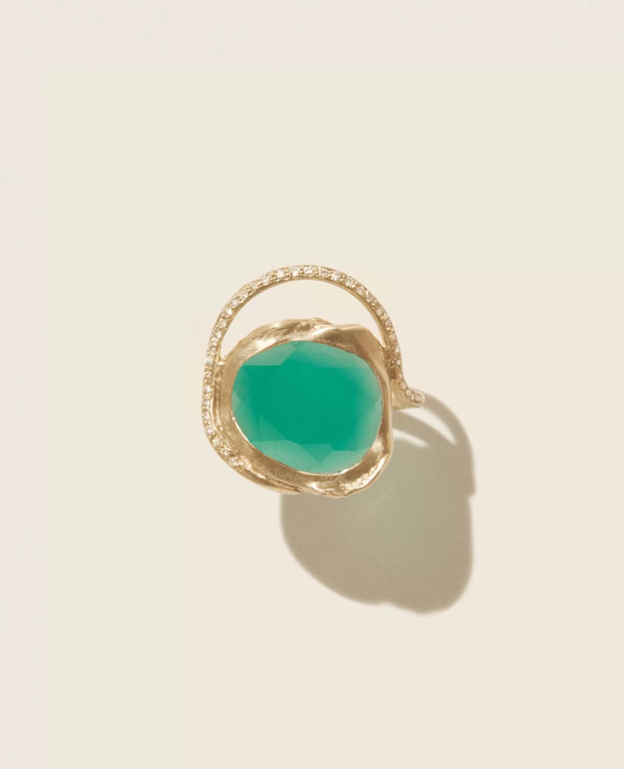 Rings*Pascale Monvoisin Gaia Green Onyx