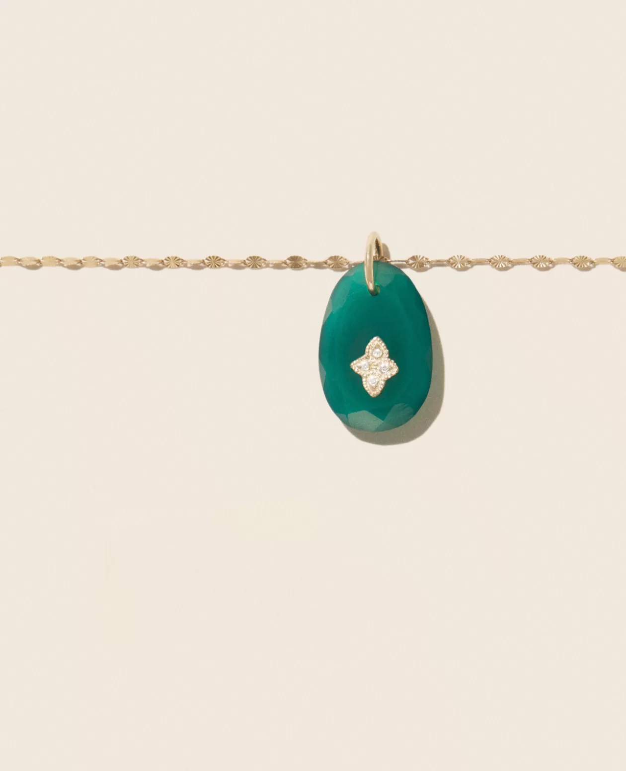 Necklaces*Pascale Monvoisin Gaia N°1 Green Onyx