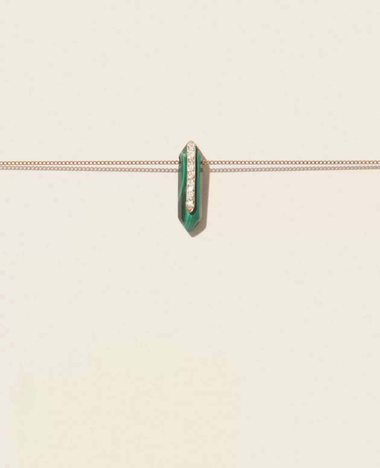 Necklaces*Pascale Monvoisin Moon N°1 Malachite