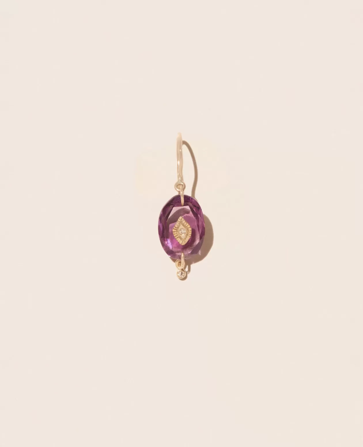 Earrings*Pascale Monvoisin Souad Purple Amethyst